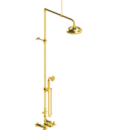 Rubinet 2WHXC Wall Mount TWith Fixed Shower head