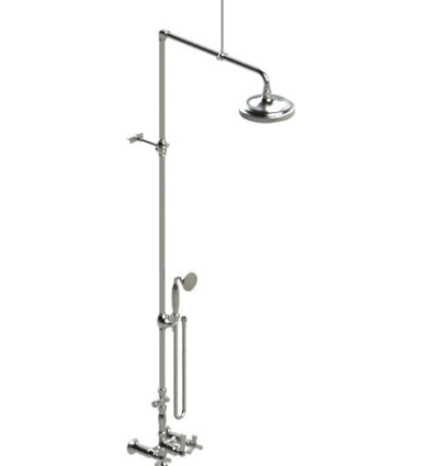 Rubinet 2WHXC Wall Mount TWith Fixed Shower head