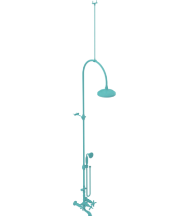 Rubinet 2WRVC Wall Mount Tub Shower With Hand Held Shower