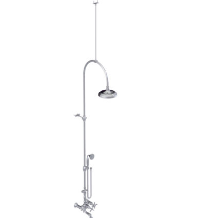 Rubinet 2WRVC Wall Mount Tub Shower With Hand Held Shower