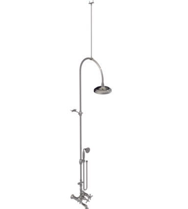 Rubinet 2WRVC Wall Mount Tub Shower With Hand Held Shower