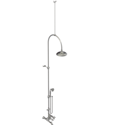 Rubinet 2WRVC Wall Mount Tub Shower With Hand Held Shower