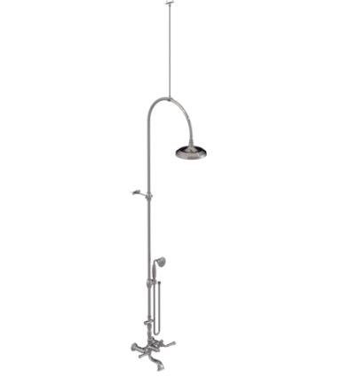 Rubinet 2WRVL Wall Mount Tub Shower With Hand Held Shower