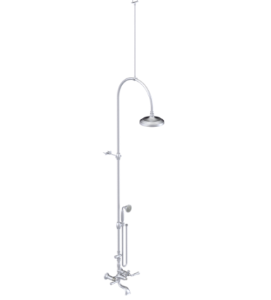 Rubinet 2WRVL Wall Mount Tub Shower With Hand Held Shower