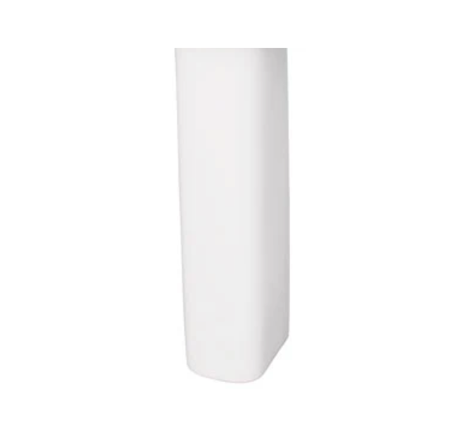 Barclay 3-128WH Lara 510 Lavatory Pedestal Only 8 widespread - White