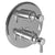 Newport Brass 3-1663TR Astaire 1/2" Round Thermostatic Trim Plate with Handle