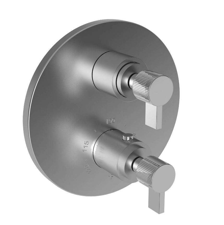 Newport Brass 3-3233TR Pardees 1/2" Round Thermostatic Trim Plate with Handle - Parent