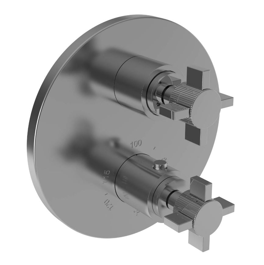 Newport Brass 3-3243TR Pardees 1/2" Round Thermostatic Trim Plate With Handle - Parent