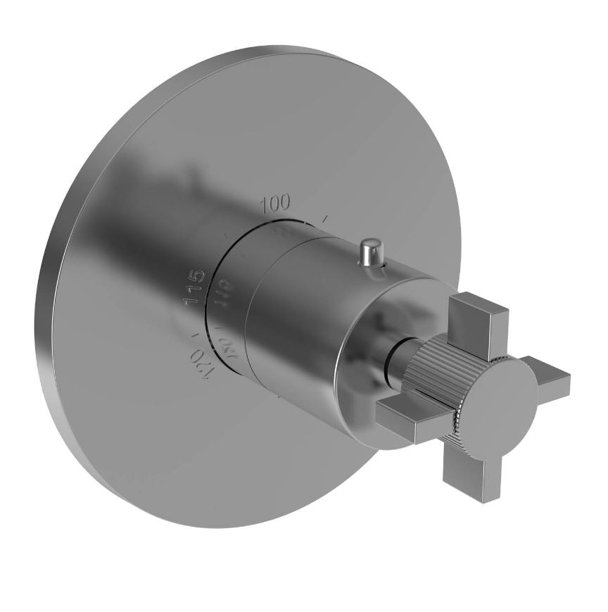 Newport Brass 3-3244TR Pardees 3/4" Round Thermostatic Trim Plate with Handle - Parent