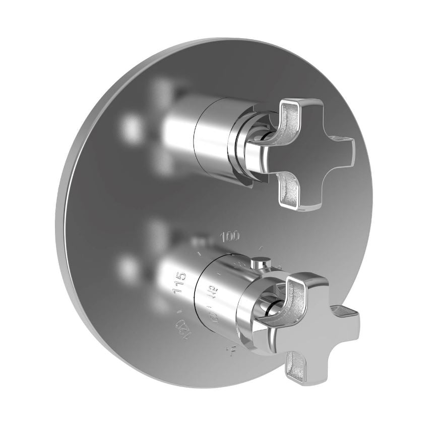 Newport Brass 3-3283TR Griffey 1/2" Round Thermostatic Trim Plate With Handle - Parent