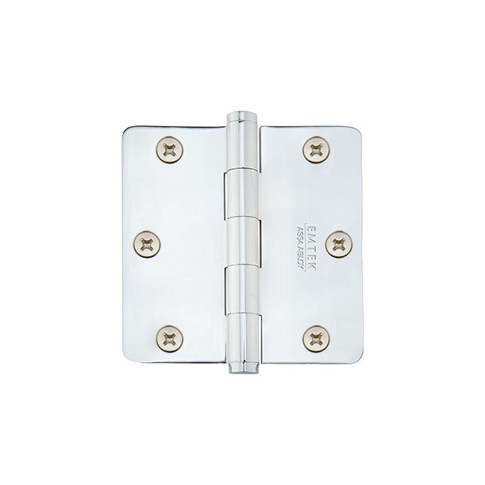 Emtek 96223 9600 Brass Hinge , HD , 1/4"RdCr , 3.5x3.5" - Parent