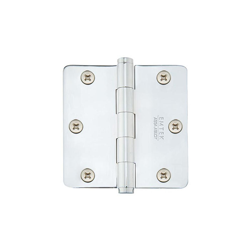 Emtek 96223 9600 Brass Hinge , HD , 1/4"RdCr , 3.5x3.5" - Parent