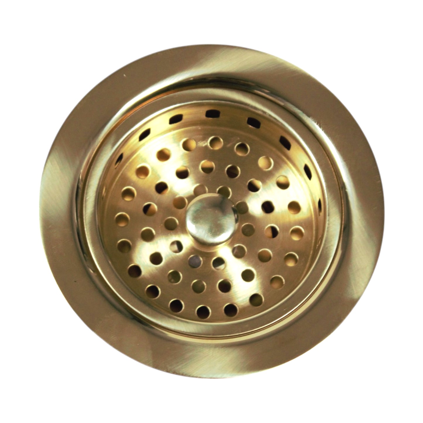 Nantucket Sinks 3.5 KDULB Unlacqured Brass 3.5 Inch Kitchen Drain