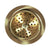 Nantucket Sinks 3.5 KDULB Unlacqured Brass 3.5 Inch Kitchen Drain