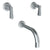 Watermark 30-5-TR24 Anika Wall Mounted 3 Hole Bath Set