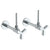 Watermark 30-MAS3-TR25 Anika Lavatory Angle Stop Kit -1/2" Sweat X 3/8" Od Compression