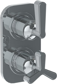 Watermark 30-T25-TR24 Anika Wall Mounted Mini Thermostatic Shower Trim With Built-In Control 3-1/2" X 6-1/4". - Parent