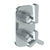 Watermark 30-T25-TR24 Anika Wall Mounted Mini Thermostatic Shower Trim With Built-In Control 3-1/2" X 6-1/4".