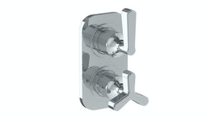 Watermark 30-T25-TR25 Anika Wall Mounted Mini Thermostatic Shower Trim With Built-In Control 3-1/2" X 6-1/4".