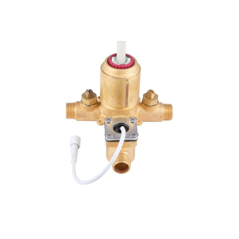 Pulse PLS-3002-RIV-PB ShowerSpas LED TruTemp Pressure Balance Brass Valve and Trim Kit - Parent