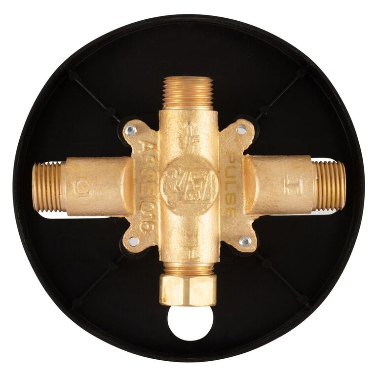 Pulse PLS-3003-RIV-PB ShowerSpas TruTemp Pressure Balance Brass Valve and Trim Kit - Parent