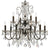 Crystorama 3029-EB-CL-MWP Butler 12 Light Hand Cut Crystal Chandelier - English Bronze