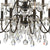 Crystorama 3029-EB-CL-MWP Butler 12 Light Hand Cut Crystal Chandelier - English Bronze