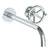 Watermark 31-1.2L-BKA1 Brooklyn Wall Mounted 2 Hole Lavatory Set With 11 7/8" Spout