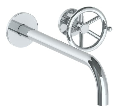 Watermark 31-1.2L-BKA1 Brooklyn Wall Mounted 2 Hole Lavatory Set With 11 7/8" Spout