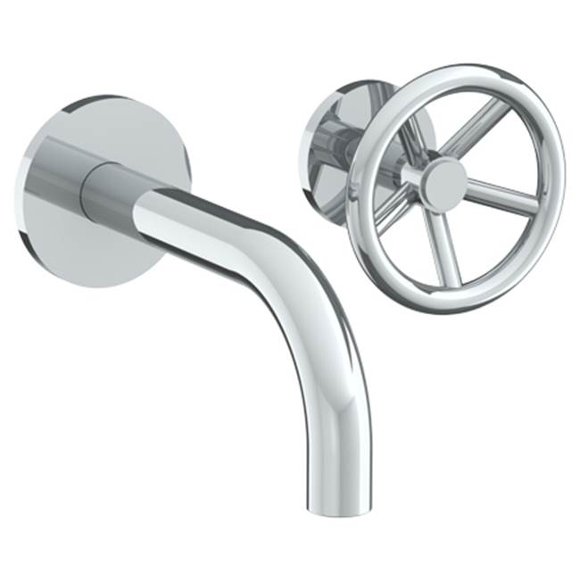 Watermark 31-1.2M-BK Brooklyn Wall Mounted 2 Hole Lavatory Set With 8 3/4" Spout