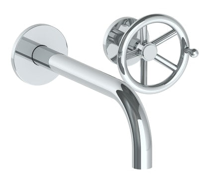 Watermark 31-1.2M-BKA1 Brooklyn Wall Mounted 2 Hole Lavatory Set With 8 3/4" Spout