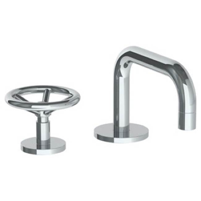 Watermark 31-1.3-BKA1 Brooklyn Deck Mounted 2 Hole Square Lavatory Set