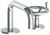 Watermark 31-1.3-BKA1 Brooklyn Deck Mounted 2 Hole Square Lavatory Set