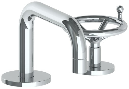 Watermark 31-1.3-BKA1 Brooklyn Deck Mounted 2 Hole Square Lavatory Set