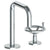 Watermark 31-1.3X-BKA1 Brooklyn Deck Mounted 2 Hole Square Extended Spout Lavatory Set