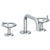 Watermark 31-2-BKA1 Brooklyn Deck Mounted 3 Hole Square Lavatory Set