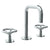 Watermark 31-2.1-BK Brooklyn Deck Mounted 3 Hole Square Extended Spout Lavatory Set