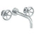 Watermark 31-2.2L-BK Brooklyn Wall Mounted 3 Hole Lavatory Set With 11 7/8" Spout