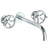 Watermark 31-2.2L-BKA1 Brooklyn Wall Mounted 3 Hole Lavatory Set With 11 7/8" Spout
