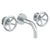 Watermark 31-2.2M-BK Brooklyn Wall Mounted 3 Hole Lavatory Set With 8 3/4" Spout