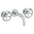Watermark 31-2.2M-BK Brooklyn Wall Mounted 3 Hole Lavatory Set With 8 3/4" Spout
