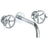 Watermark 31-2.2M-BKA1 Brooklyn Wall Mounted 3 Hole Lavatory Set With 8 3/4" Spout