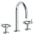 Watermark 31-2G-BKA1 Brooklyn Deck Mounted 3 Hole Extended Gooseneck Lavatory Set