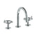 Watermark 31-2GS-BKA1 Brooklyn Deck Mounted 3 Hole Gooseneck Lavatory Set
