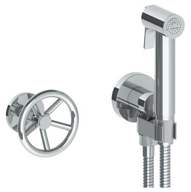 Watermark 31-4.4-BK Brooklyn Wall Mounted Bidet Spray Set & Progressive Mixer With 49" Hose