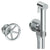 Watermark 31-4.4-BK Brooklyn Wall Mounted Bidet Spray Set & Progressive Mixer With 49" Hose