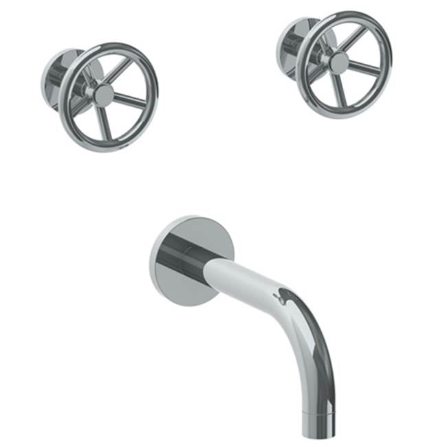 Watermark 31-5-BK Brooklyn Wall Mounted 3 Hole Bath Set