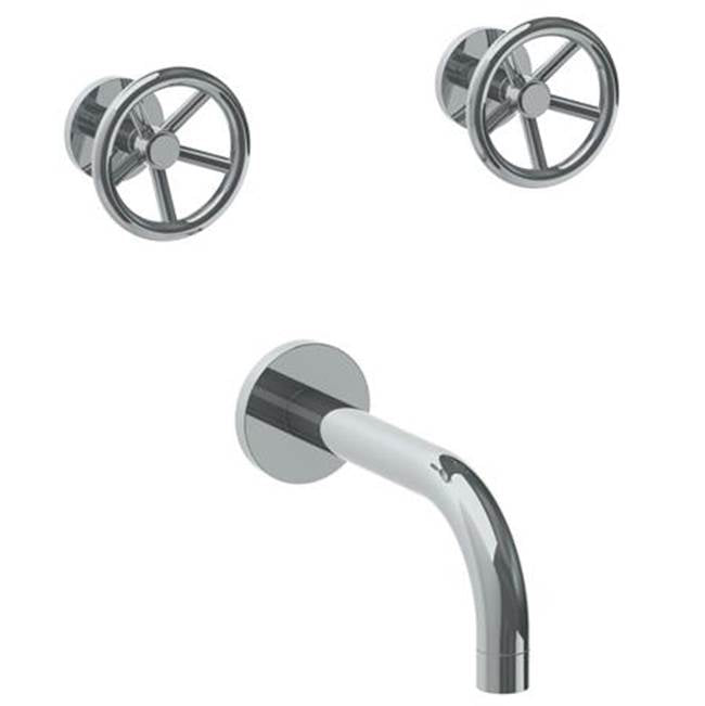 Watermark 31-5-BK Brooklyn Wall Mounted 3 Hole Bath Set