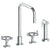Watermark 31-7.1-BKA1 Brooklyn Deck Mounted 4 Hole Kitchen Set - Includes Side Spray
