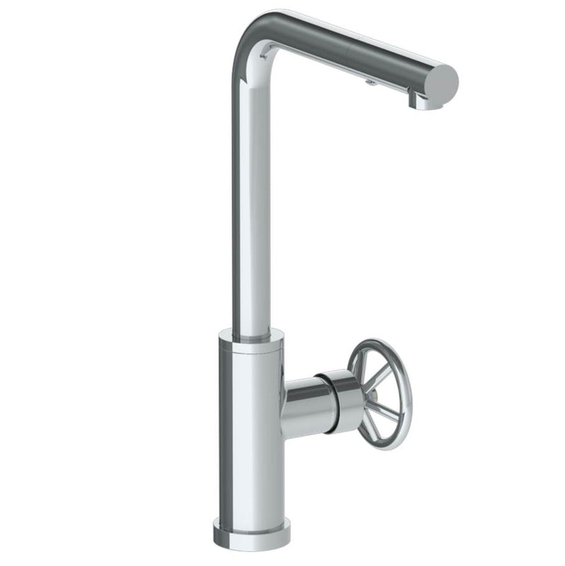 Watermark 31-7.3P1-BK Deck Mounted 1 Hole Square Top Kitchen Faucet With Pull Out Spray - High Spout - Parent